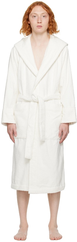Photo: Tekla White Oversized Hooded Bathrobe