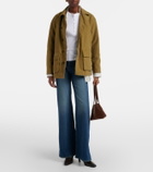 Nili Lotan Jordan ribbed-knit cotton Henley shirt