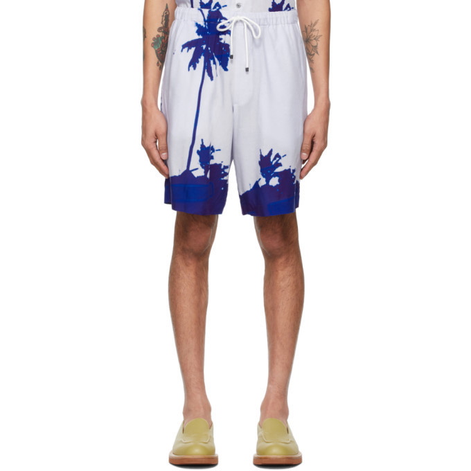 Photo: Dries Van Noten Blue Len Lye Edition Palm Tree Shorts