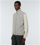 Herno - knitted vest zip-up wool cardigan
