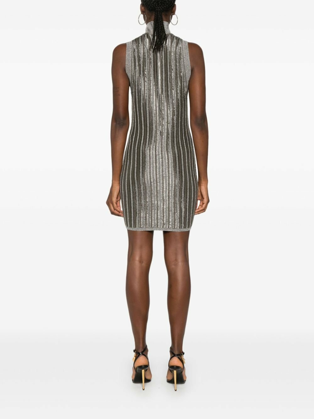 TOM FORD Green Metallic Mini Dress TOM FORD