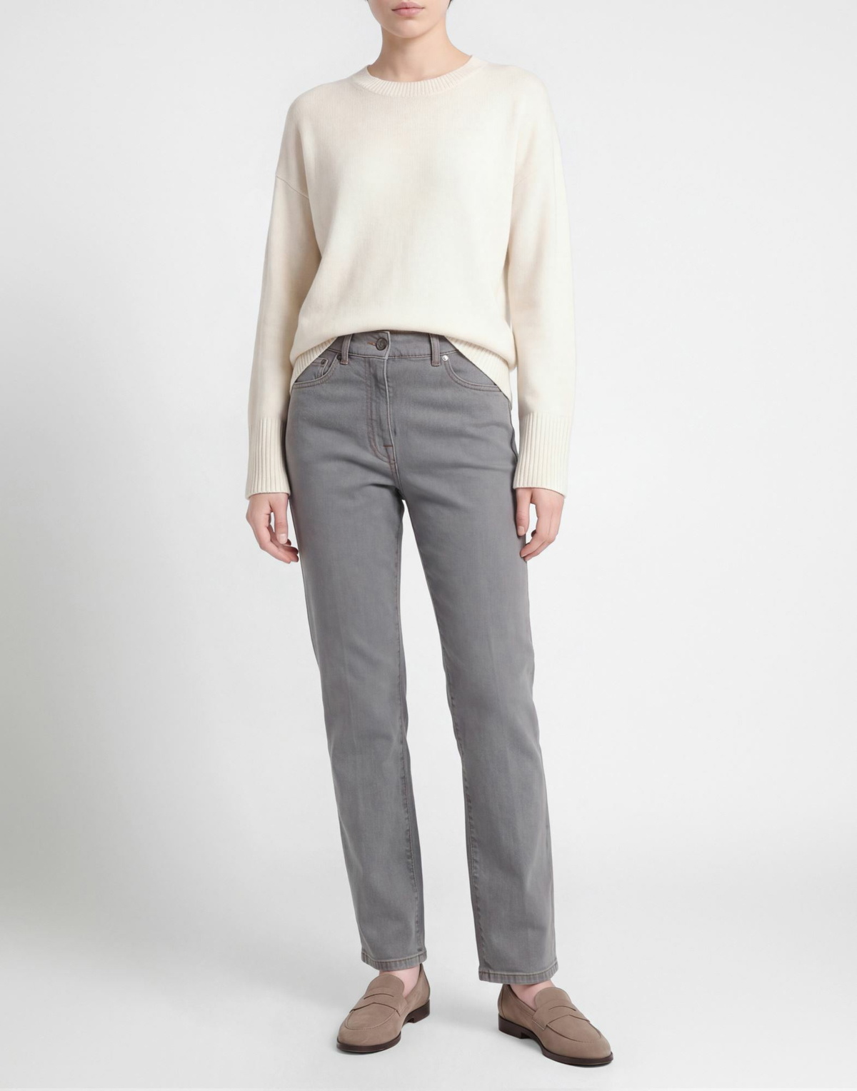 Peserico Womens Jeans in Grey