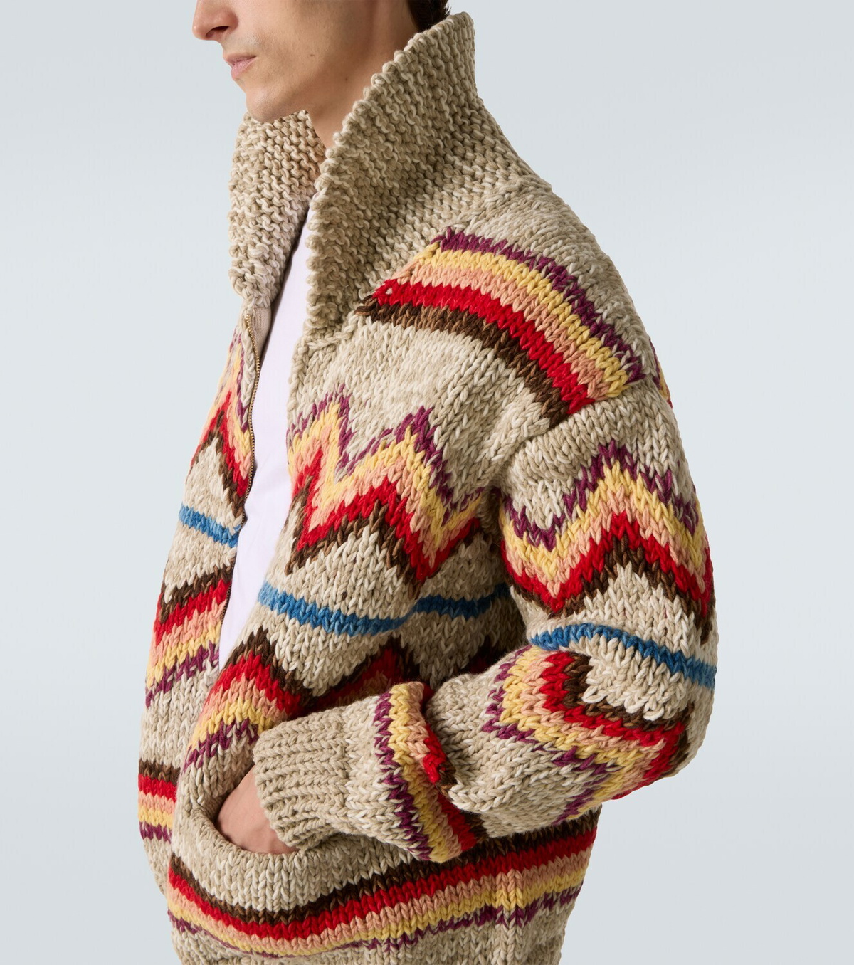 Visvim Wool and cashmere jacquard cardigan Visvim