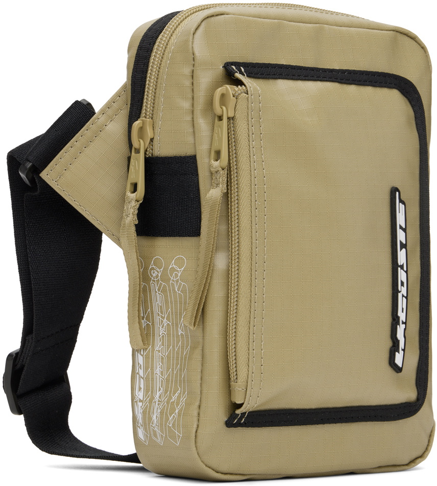 Lacoste Beige Coated Messenger Bag Lacoste