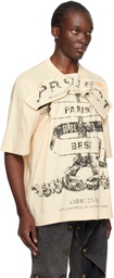 Y/Project Beige Velcro 'Paris' Best' T-Shirt