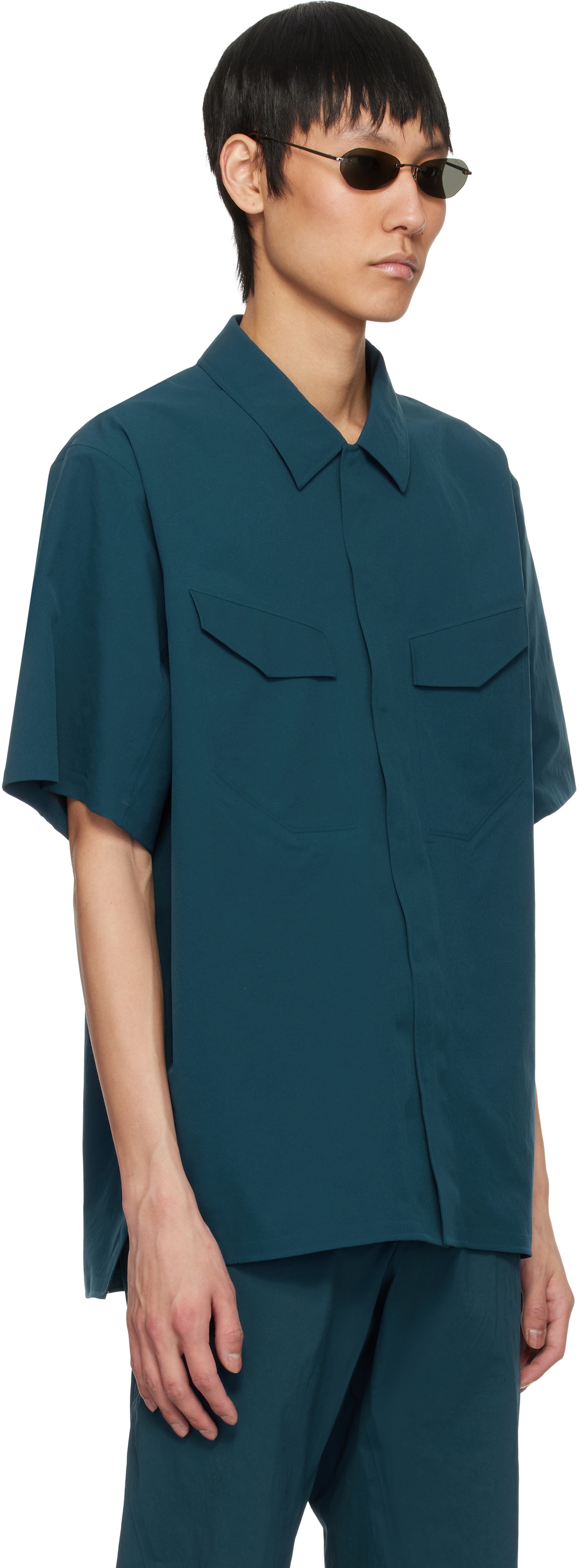 Veilance Navy Field Shirt Arc'teryx Veilance