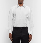 TOM FORD - White Slim-Fit Bib-Front Double-Cuff Sea Island Cotton Shirt - Men - White