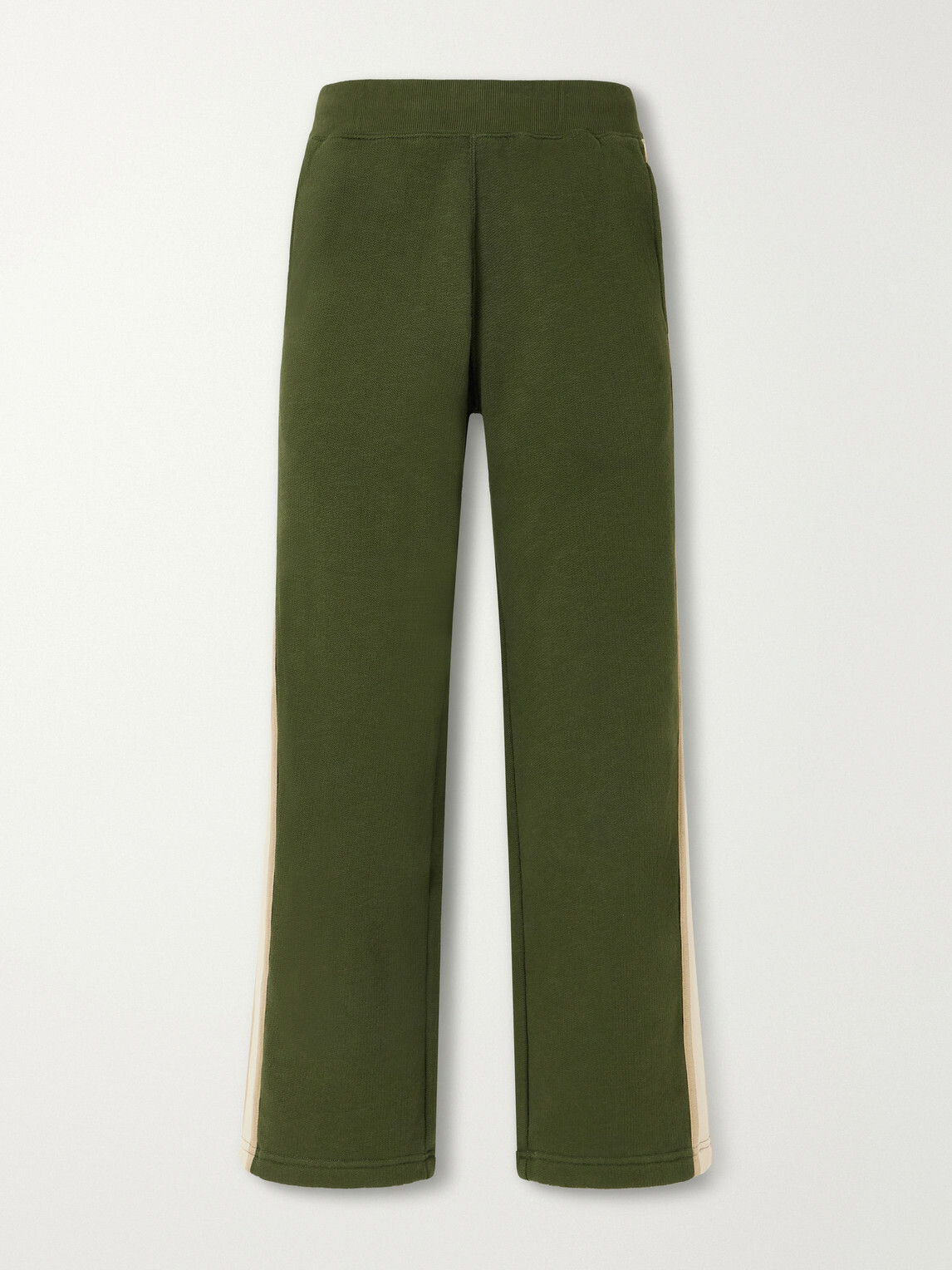 Aimé Leon Dore - Straight-Leg Striped Cotton Sweatpants - Green