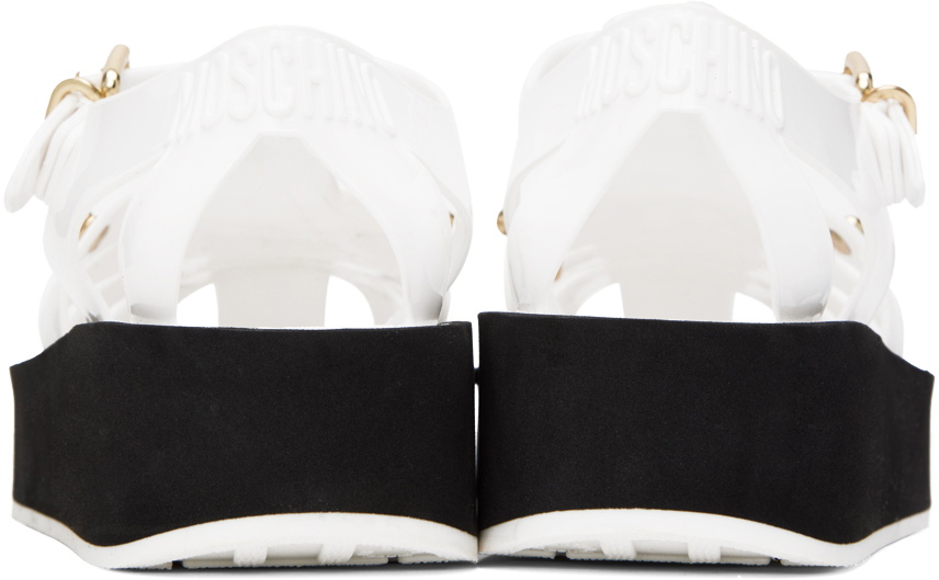 Moschino White Jelly Sandals Moschino