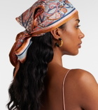 Zimmermann Printed silk head wrap
