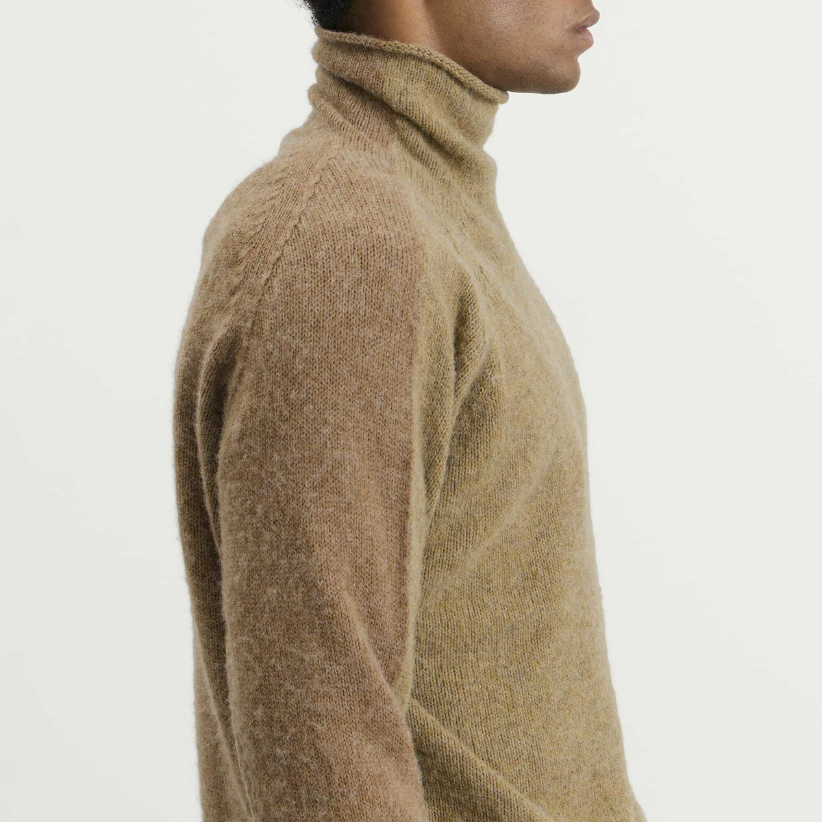 YMC Men's Two Tone Beat Knit in Brown
