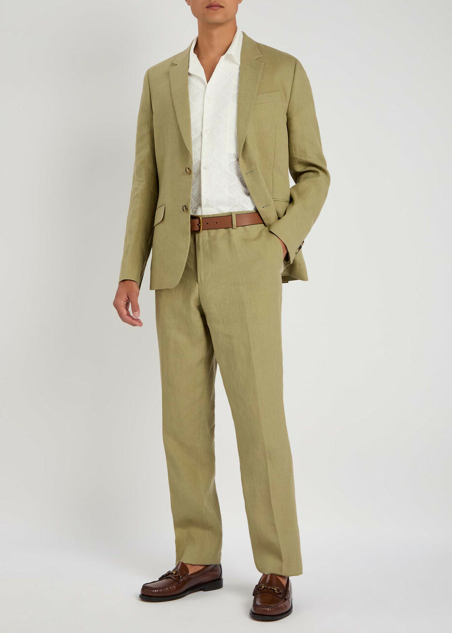 Paul Smith Linen Suit Khaki