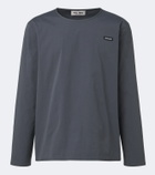 Miu Miu Cotton-blend poplin T-shirt