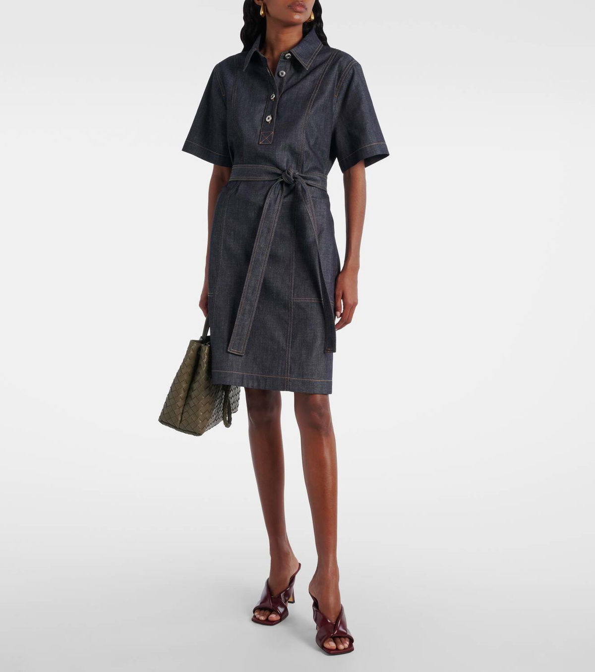 Bottega Veneta Denim midi dress