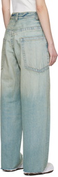 Maison MIHARA YASUHIRO Blue Amateur Sewn Like Wide Jeans