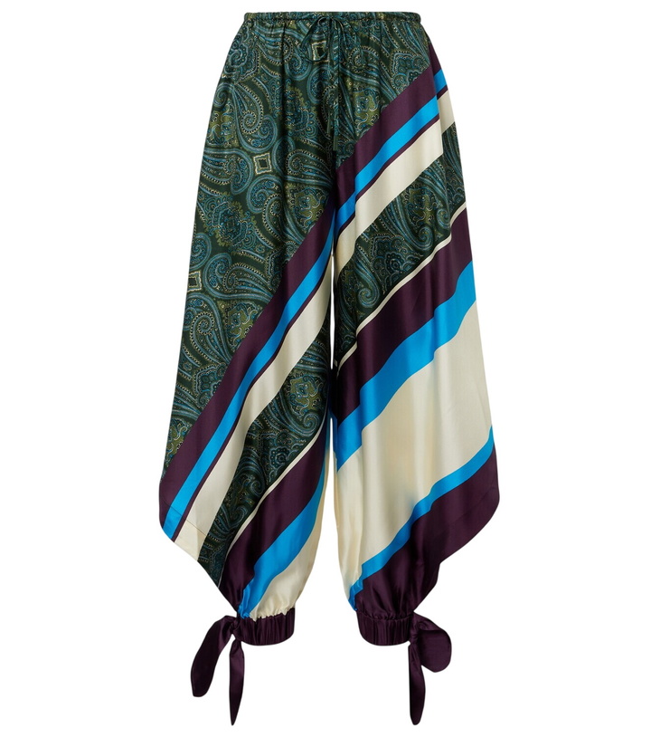 Photo: Alémais Joni printed silk twill balloon pants