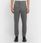 AMI - Grey Slim-Fit Tapered Virgin Wool Suit Trousers - Gray