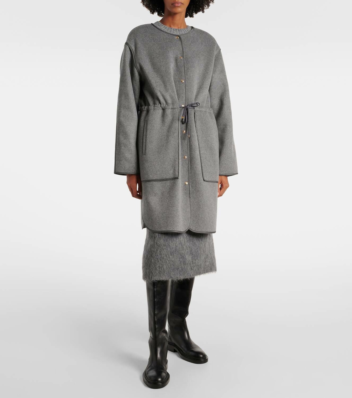 Moncler Bonrepos wool and cashmere coat Moncler