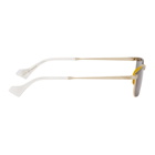 Gucci Gold Fashion Show 60s Rectangular Sunglasses