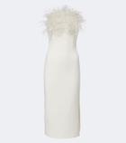 Safiyaa Aerine crêpe midi dress