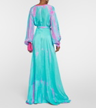 Anna Kosturova Tie-dyed silk maxi dress