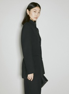 Dolce & Gabbana Long Single-Breasted Wool Cady Jacket