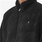 Represent Men's Fleece Zip Through Jacket in Jet Black
