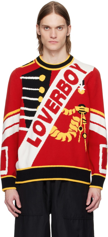 Photo: Charles Jeffrey LOVERBOY Red 'Loverboy' Logo Sweater