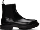 Alexander McQueen Black Leather Chelsea Boots