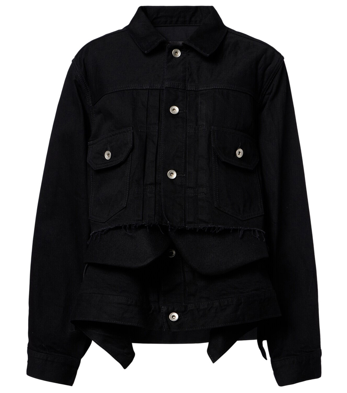 A*様 sacai Wool Melton Jacket D/NAVY size sacai: Women's Wool Melton Jacket (Navy/Green) | DSML E-SHOP