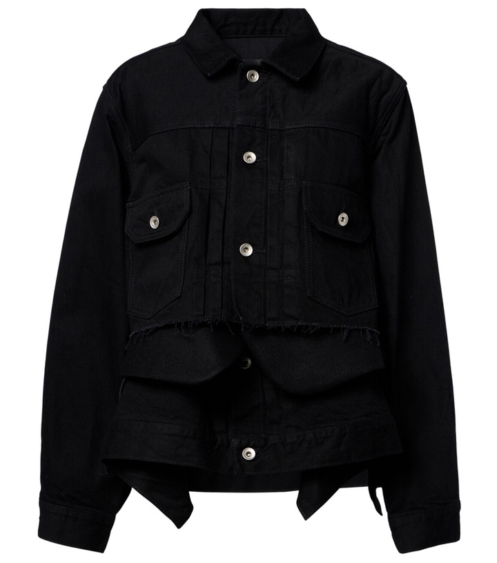 Photo: Sacai Layered denim jacket