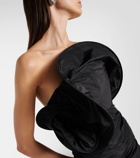 Magda Butrym Floral-appliqué silk taffeta gown
