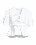 Ganni Womens Top in White