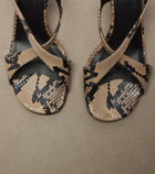 Khaite Liria snake-effect leather sandals