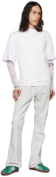 Stockholm (Surfboard) Club Gray Embroidered Jeans