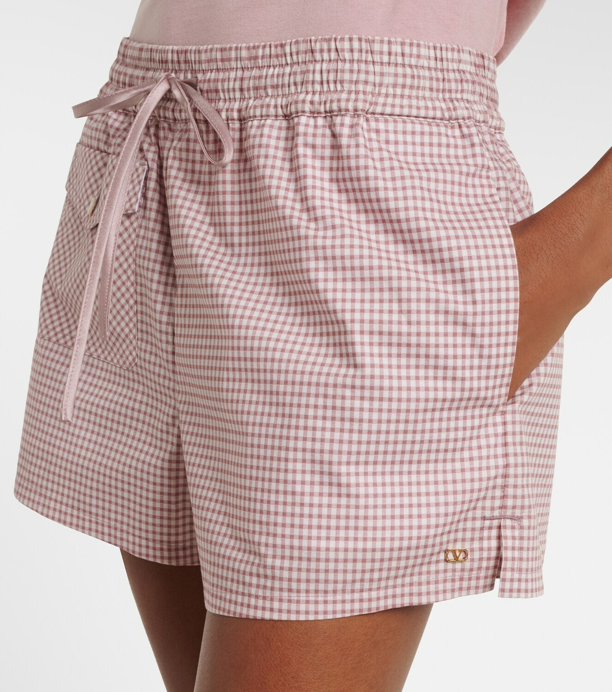 Valentino Gingham cotton shorts