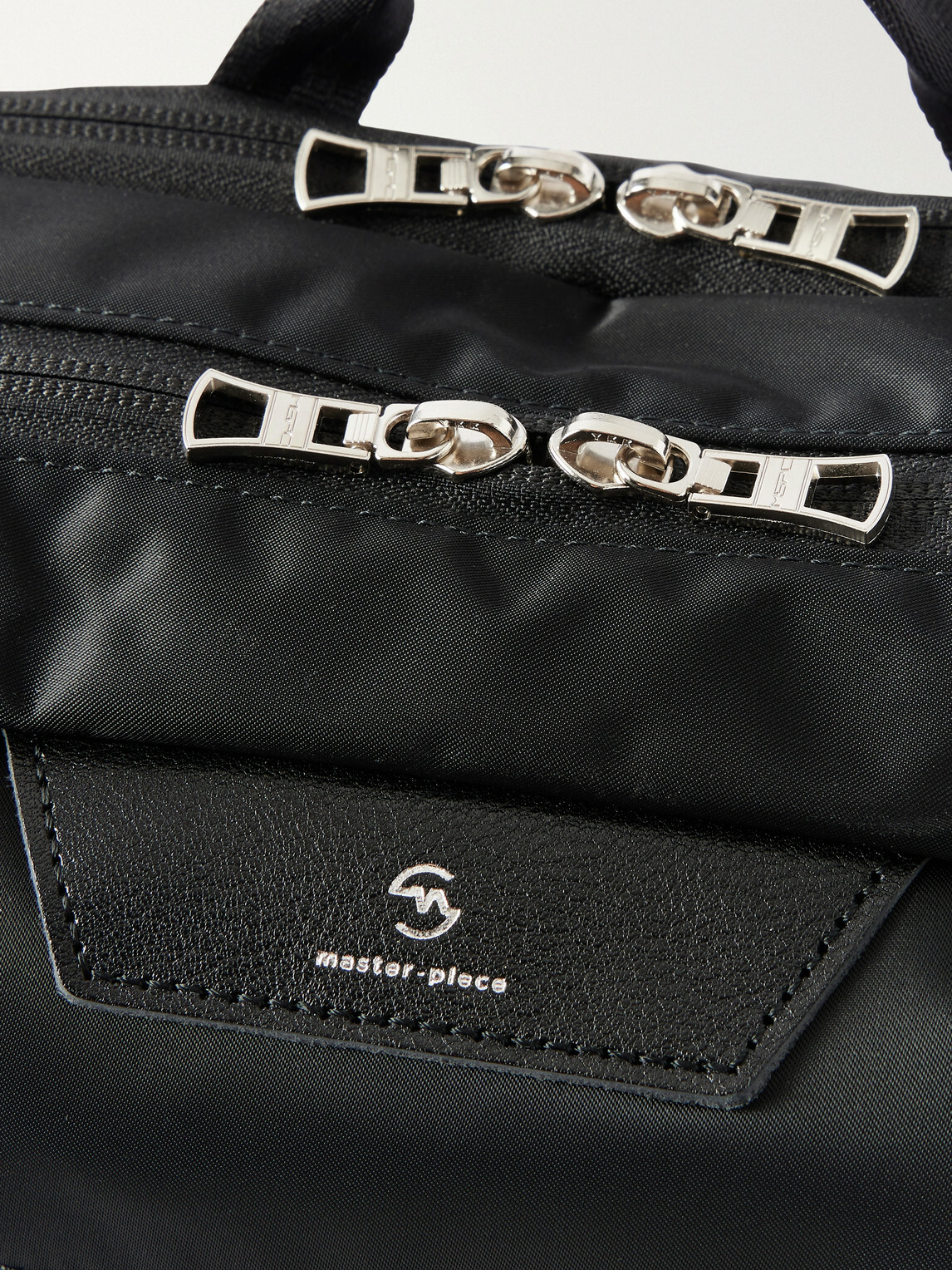 Master-Piece - Proress Leather-Trimmed Twill Messenger Bag
