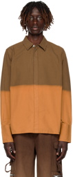 Dion Lee Brown & Orange Sunfade Shirt