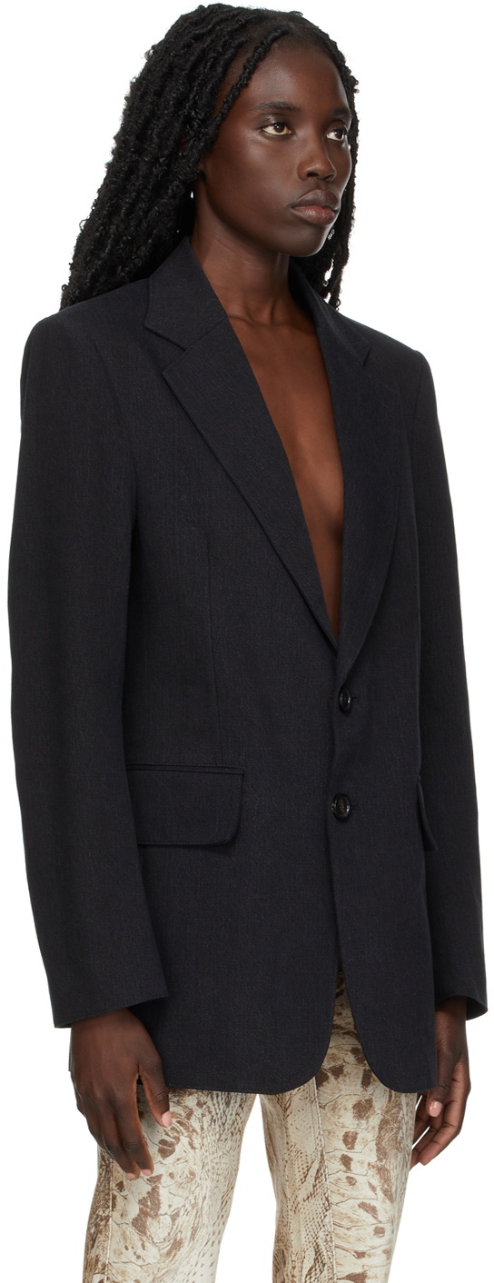 Kwaidan Editions SSENSE Exclusive Black Denim Capsule Blazer