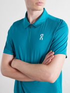 On - Court Logo-Printed Shell Polo Shirt - Green