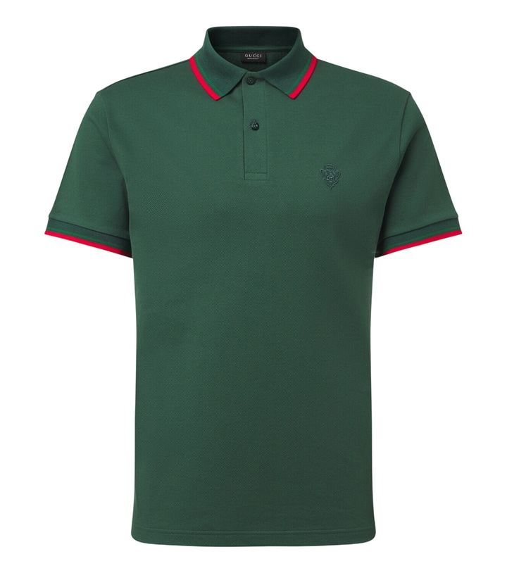 Photo: Gucci Cotton-blend piqué polo shirt