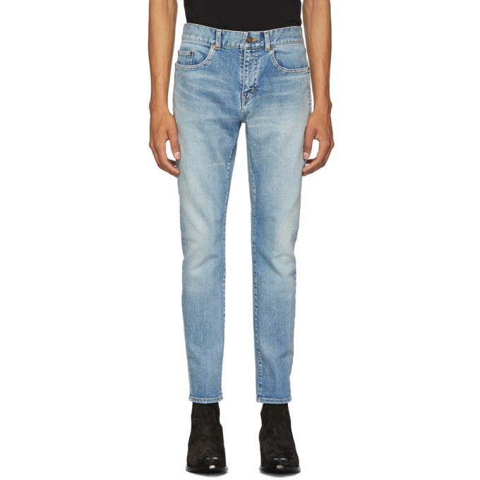 Photo: Saint Laurent Blue Skinny Jeans