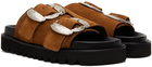 Toga Virilis Brown Suede Sandals