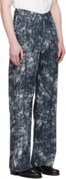 Taiga Takahashi Indigo & Off-White Lot. 704 Jeans