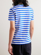 Polo Ralph Lauren - Logo-Embroidered Striped Cotton-Jersey T-Shirt - White