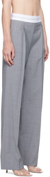 Alexander Wang Gray Pleated Trousers