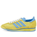 Adidas x Sporty & Rich SL72 Sneaker in Light Yellow/Real Blue/White