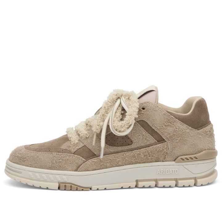 Photo: Axel Arigato Men's Area Lo Label Sneaker in Dark Taupe/Taupe