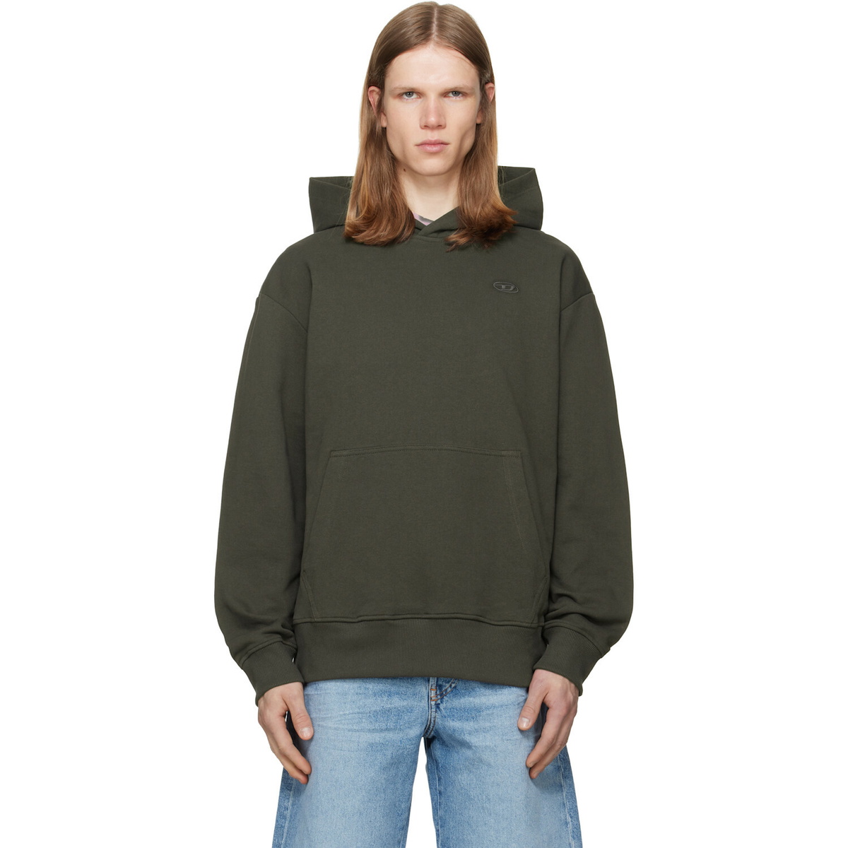 Diesel Brown S-Macs-Hood-Megoval-D Hoodie