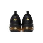 Nike Black and Gold Air Vapormax Plus Sneakers